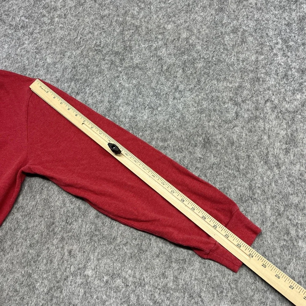 Polo Ralph Lauren Polo Shirt Mens XL Red Long Sleeve‎ 100% Cotton Green Pony